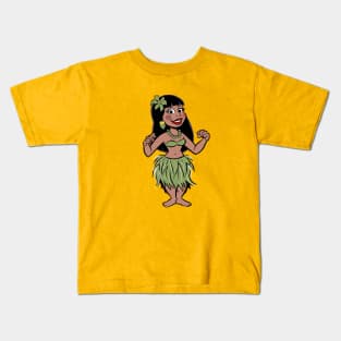 Hula traditional dance Kids T-Shirt